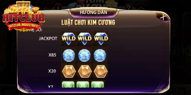 Cập nhật luật chơi Kim Cương Hitclub